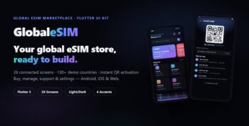Global eSIM | Flutter UI Kit Marketplace and Travel Data App