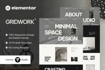 Gridwork - Interior Architecture & Styling Elementor Template Kit