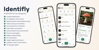 Identifly | Flutter App AI Multi Category Identifier With Laravel Admin Panel