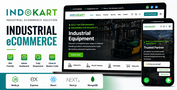 IndoKart | React Node.js eCommerce Platform With Admin Panel