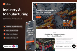 Induvex - Industry & Manufacturing Elementor Template Kit