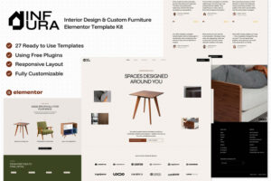 Infura — Interior Design & Custom Furniture Elementor Template Kit
