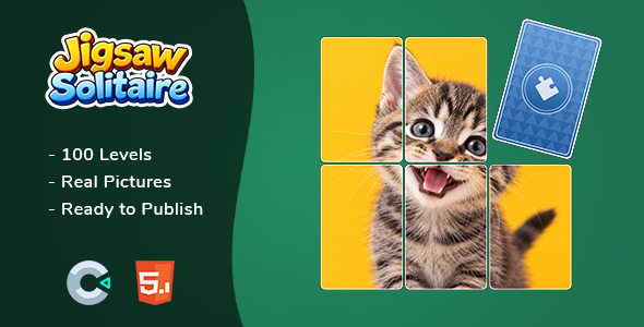 Jigsaw Solitaire Puzzle | Construct 3 HTML5 Game