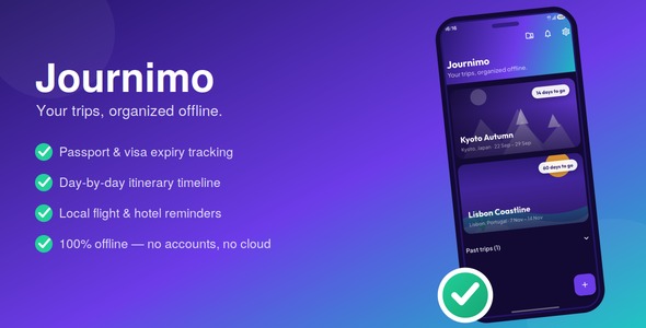 Journimo | Travel Document and Itinerary Organizer App
