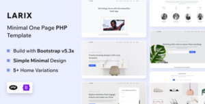 Larix - PHP Landing Page Template
