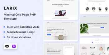 Larix - PHP Landing Page Template