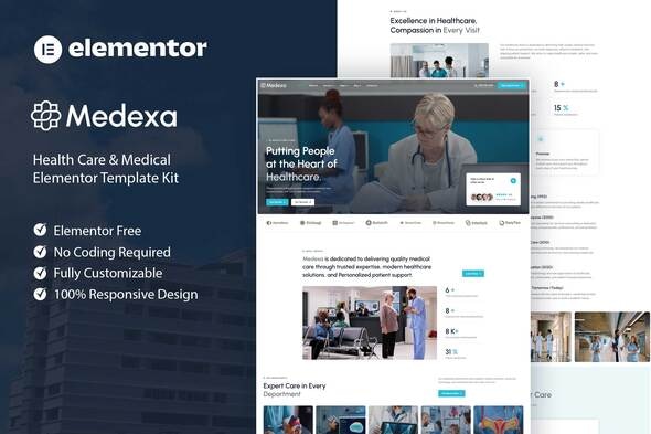 Medexa - Health Care & Medical Elementor Template Kit