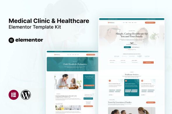 Medictra - Medical Clinic & Healthcare Elementor Template Kit