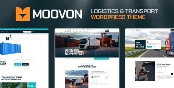 Moovon - Logistics & Transportation WordPress Theme