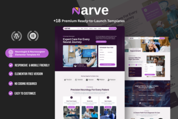 Narve – Neurologist & Neurosurgeon Elementor Template Kit
