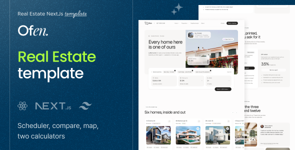Ofen — Real Estate React & Next.js Template