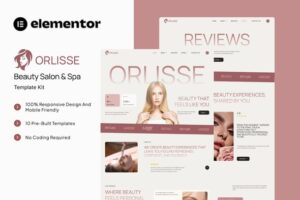 Orlisse - Beauty Salon & Spa Elementor Template Kit