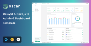 Oscar - Next.js Tailwind CSS DaisyUI Admin & Dashboard Template