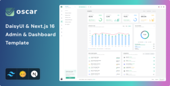 Oscar - Next.js Tailwind CSS DaisyUI Admin & Dashboard Template