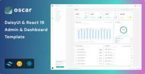 Oscar - React Tailwind CSS DaisyUI Admin & Dashboard Template
