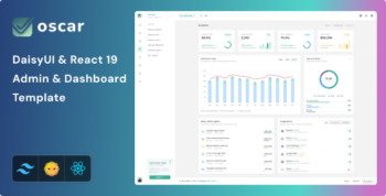 Oscar - React Tailwind CSS DaisyUI Admin & Dashboard Template