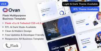 Ovan - Flask Multipurpose Business & Corporate Template