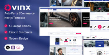 Ovinx - Auto Parts eCommerce Nextjs Template