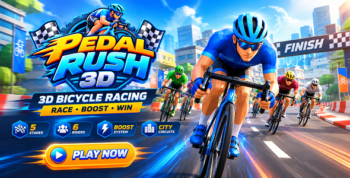 Pedal Rush 3D | Bicycle Racing HTML5 Game