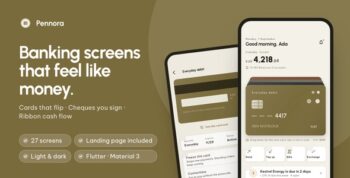 Pennora | Flutter Banking and Wallet App with Laravel Admin