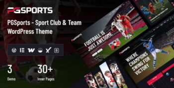 PGSports - Sport Club & Team WordPress Theme