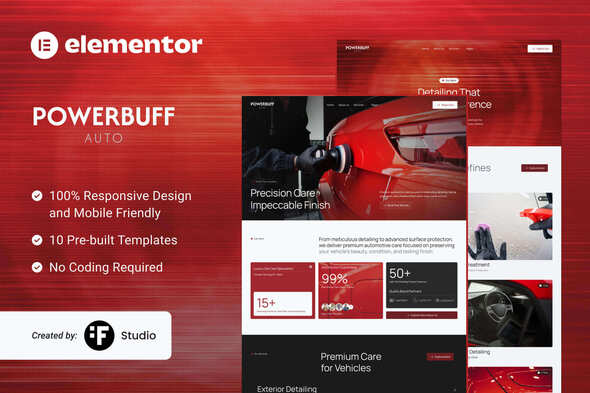 PowerBuff Auto - Car Detailing & Vehicle Protection Template Kit