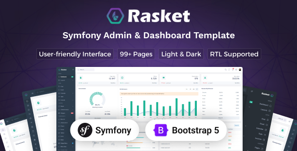Rasket - Symfony Admin Dashboard Template