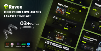 Ravox – Modern Creative Agency Laravel Template