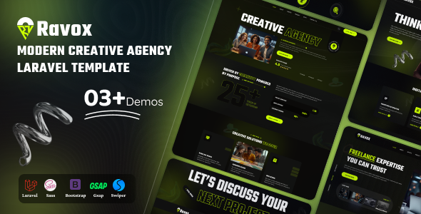 Ravox – Modern Creative Agency Laravel Template