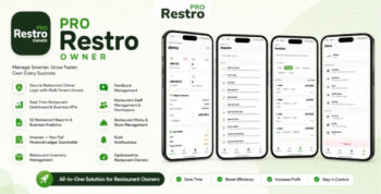 Restro Owner - Restaurant Dashboard, Reports and Management App