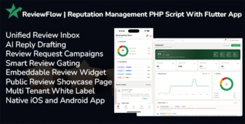 ReviewFlow | Reputation Management PHP Script With Flutter App