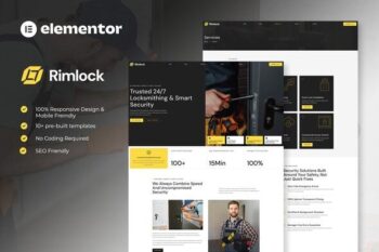 Rimlock - Locksmith & Key Maker Service Elementor Template Kit