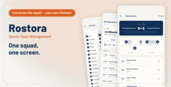 Rostora | Flutter Sports Team Management App with Firebase
