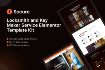 Secure – Locksmith & Key Maker Service Elementor Template Kit