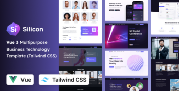 Silicon - Multipurpose Business, SaaS & Technology Tailwind CSS Vue Template
