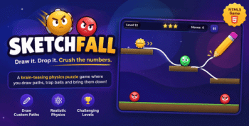 Sketchfall | HTML5 Draw and Crush Puzzle Game