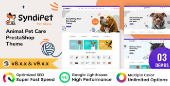 Syndipet - Animal Pet Care and Pet Food Store PrestaShop Theme