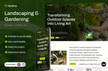 Verdina - Landscaping & Gardening Elementor Template Kit