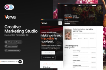 Verva - Creative & Design Elementor Template Kit