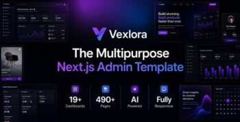 Vexlora - Multipurpose Nextjs Admin Template