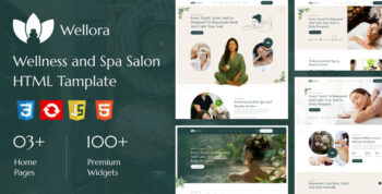 Wellora – Wellness & Spa Salon HTML Template
