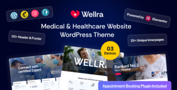 Wellra - Healthcare & Doctor's Appointment WordPress Theme