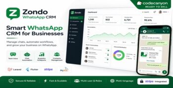 Zendo - Multi-Tenant WhatsApp CRM With AI Chatbot Laravel and Flutter
