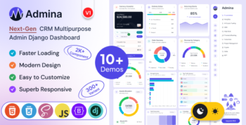 Admina – Bootstrap Admin Dashboard Django Template Multipurpose
