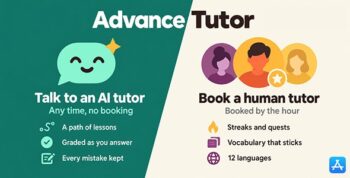 AdvanceTutor | iOS App AI Language Learning With Admin Panel
