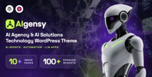 Aigensy - AI Agency & Technology WordPress Theme