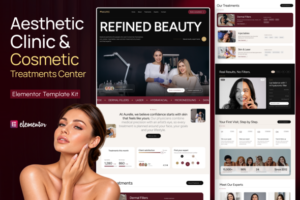 Aure - Aesthetic Clinic & Cosmetic Treatments Elementor Template Kit