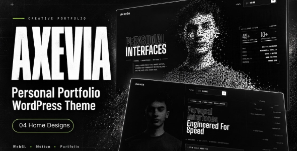 Axevia – Personal Portfolio WordPress Theme