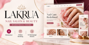 Beauty Salon, Nail Studio & Spa WordPress Theme - Lakrua