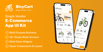 BicyCart | Single Vendor eCommerce Flutter App UI Template